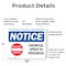 Signmission Chemical Spray In Progress OSHA Notice Sign, Plastic, 10in W x 7in L, 2PK OS-2PACK-NS-P-710-L-10567 - alternate 3